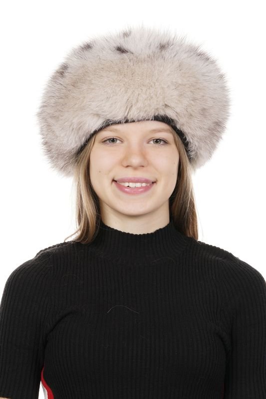 Миниатюра фотографии Шапка женская из песца