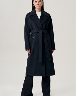Купить Пальто женское черного цвета  в каталоге