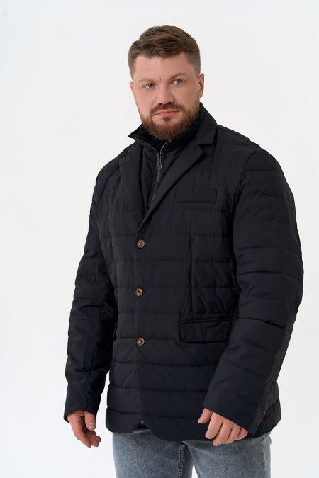 Купить Мужской пуховик со съемной манишкой в каталоге