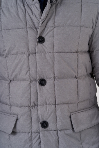Миниатюра фотографии Мужская куртка серого цвета 